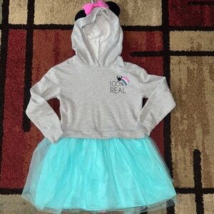 Girls Disney Minnie Mouse‎ Long Sleeve Sweatshirt Dress